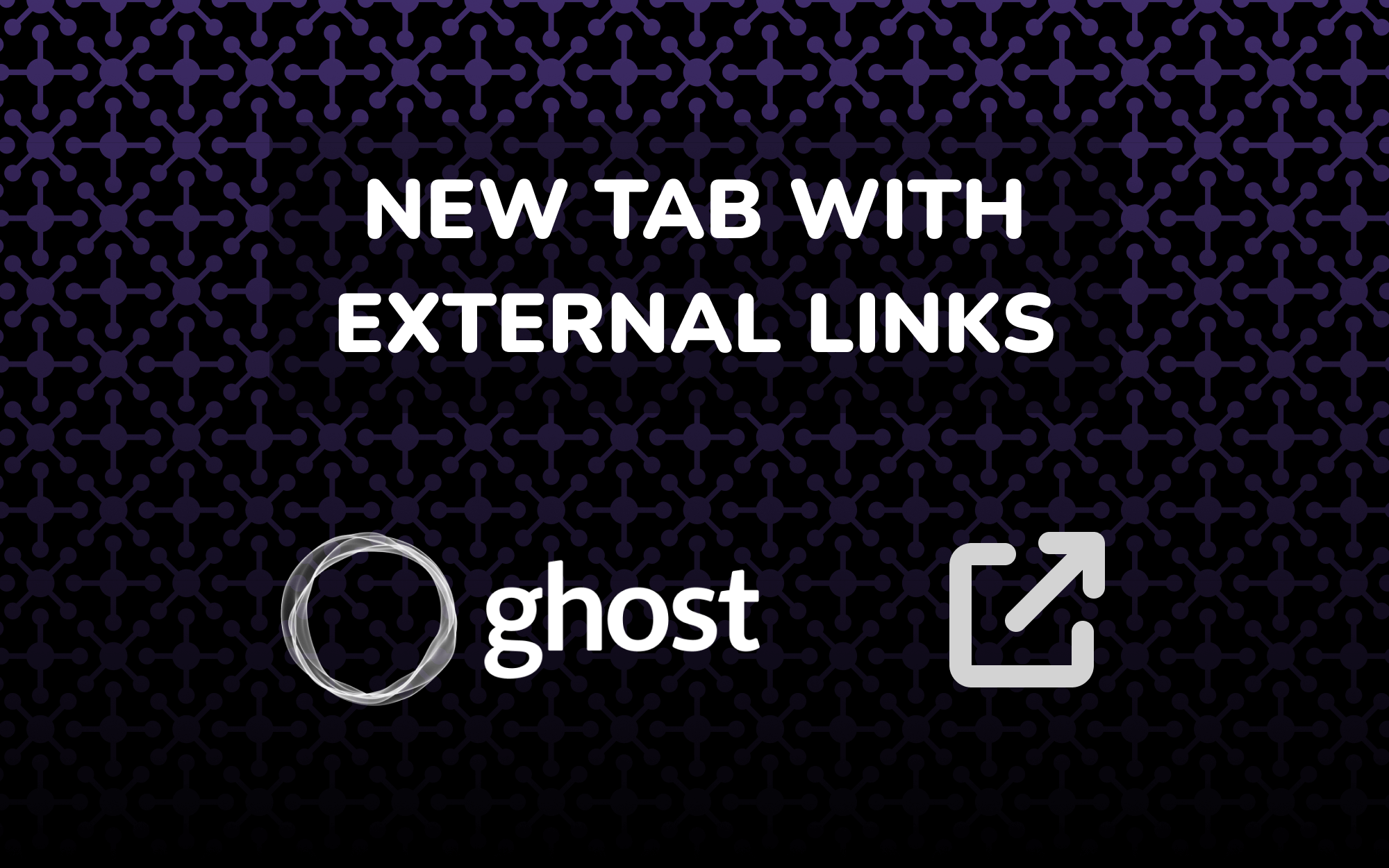 Open external links in new tab or window in Ghost
